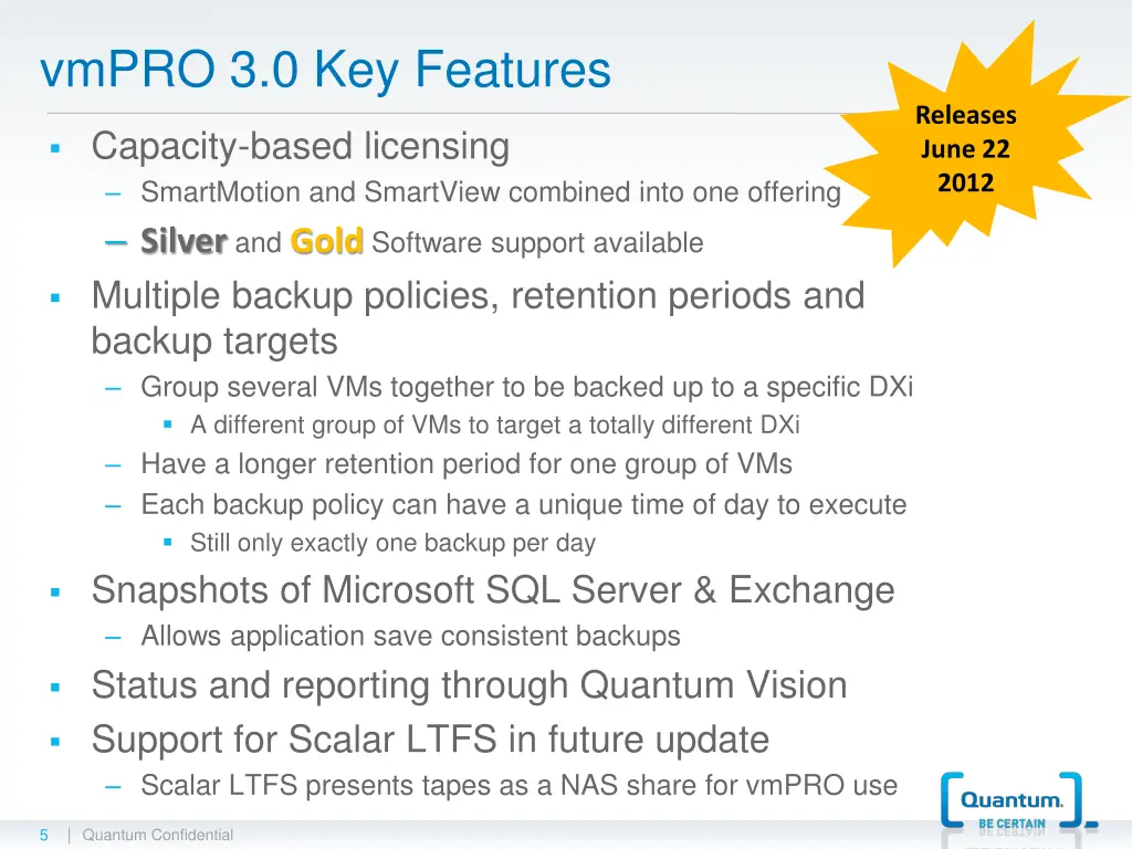 vmpro 3 0 key features
