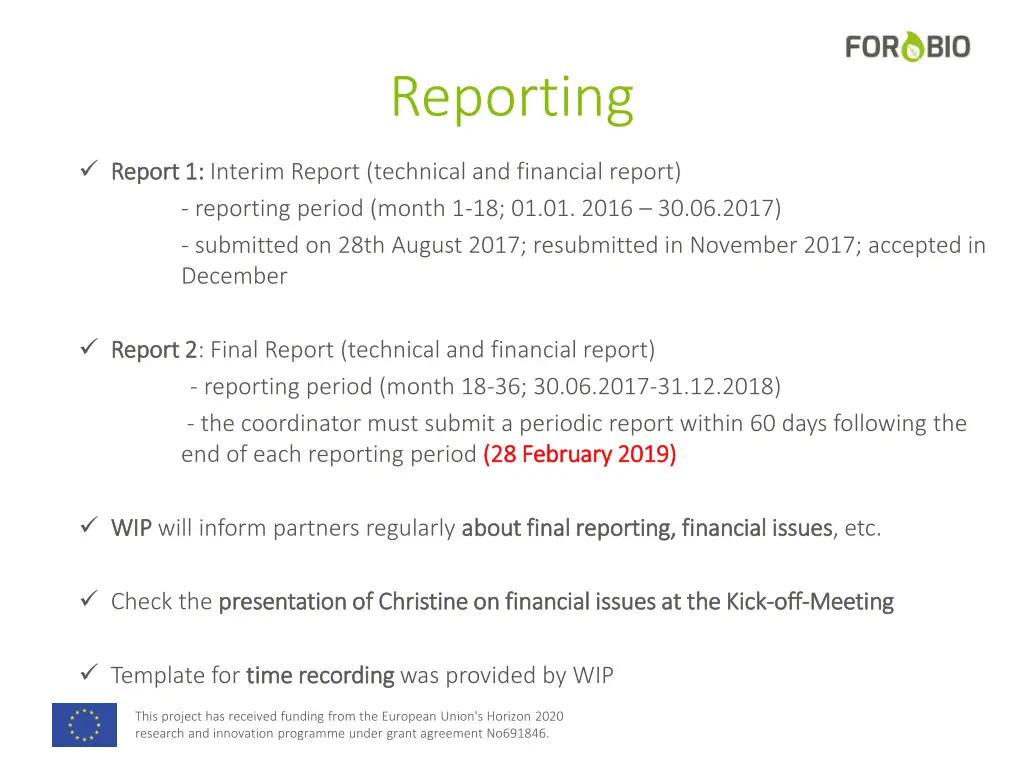 reporting