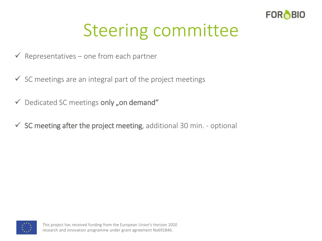 steering committee
