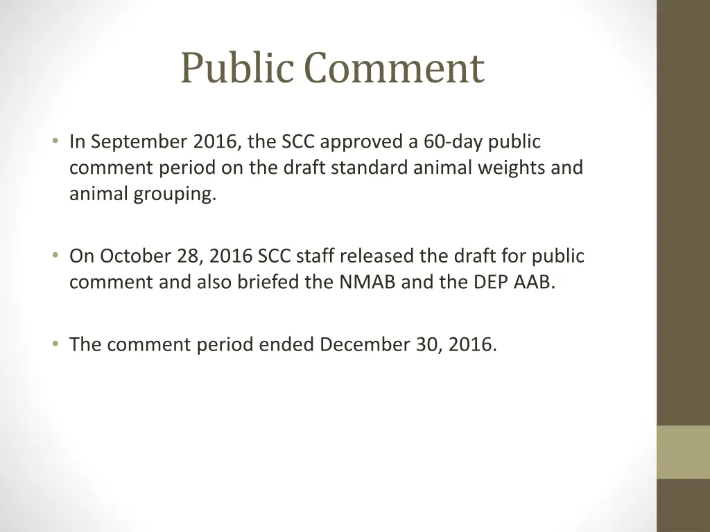 public comment