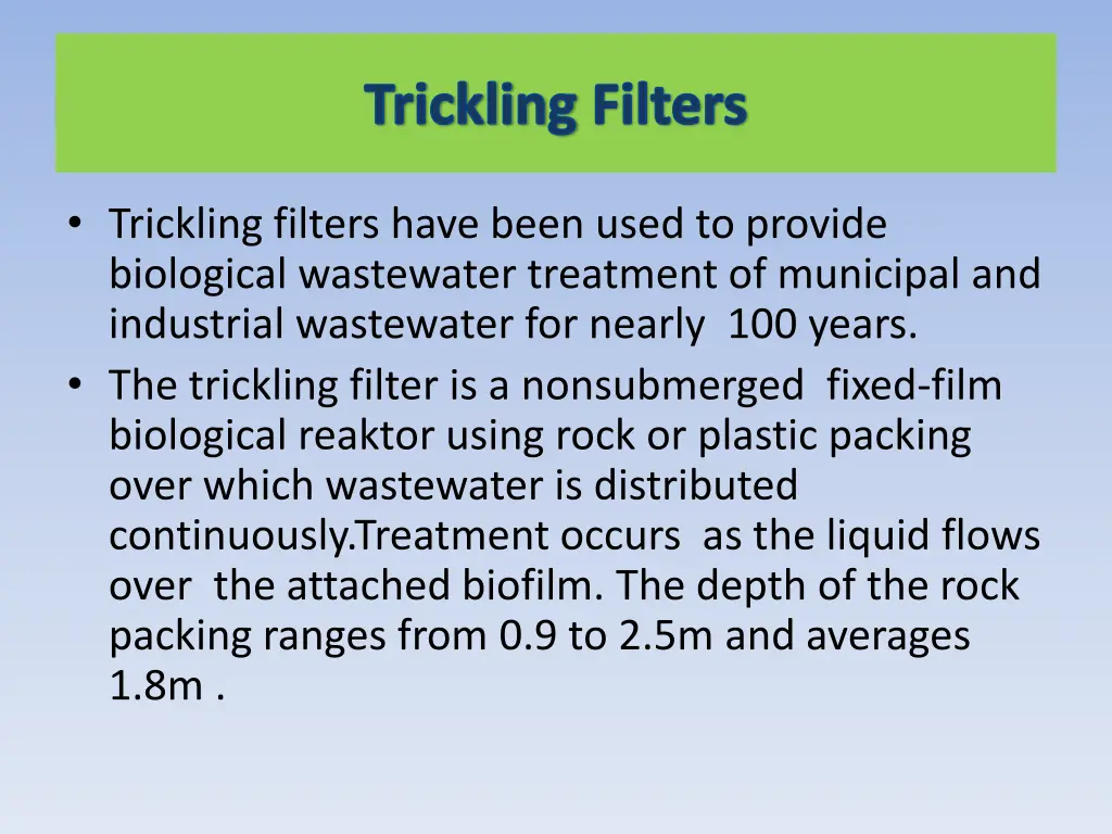 trickling filters 1