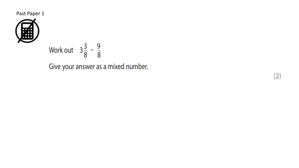 past paper 1