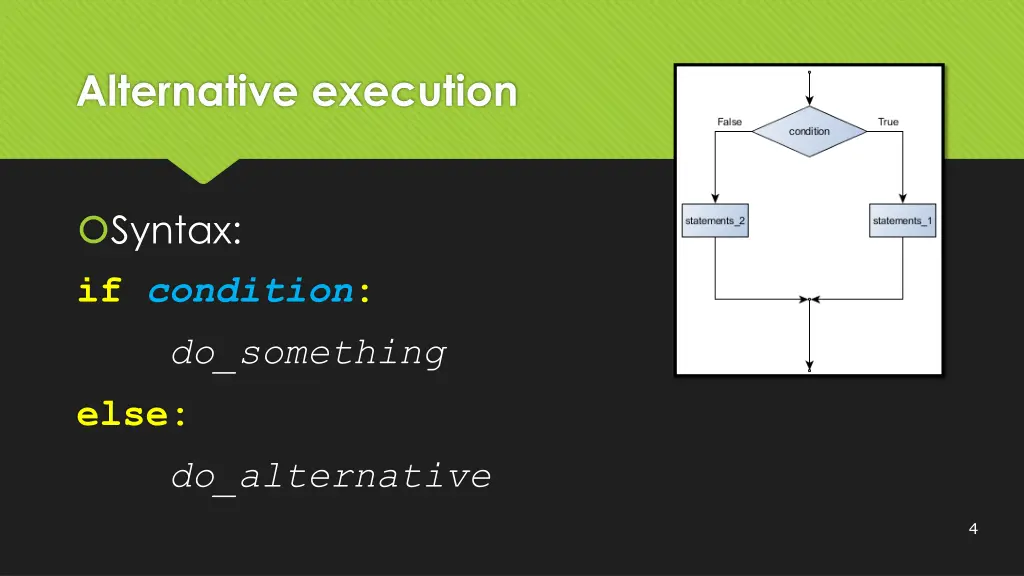 alternative execution