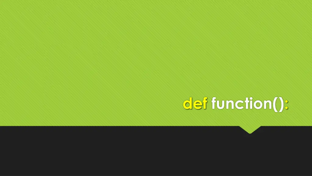 def function
