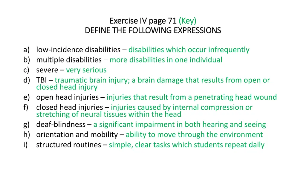 exercise iv page 71 exercise iv page