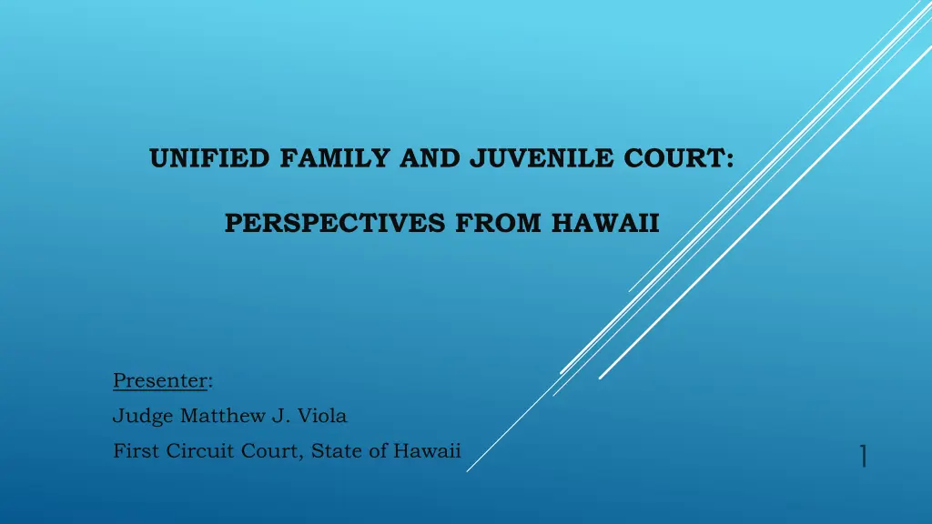 unified family and juvenile court