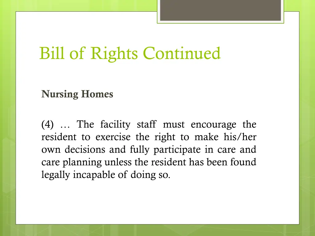 bill of rights continued 1