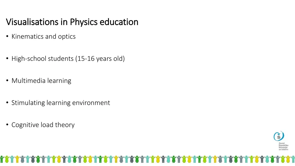 visualisations in physics education