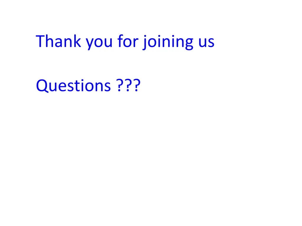 thank you for joining us