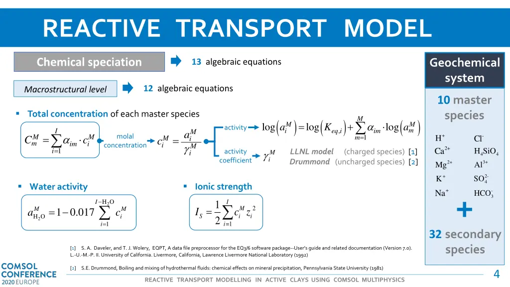 reactive transport model 1