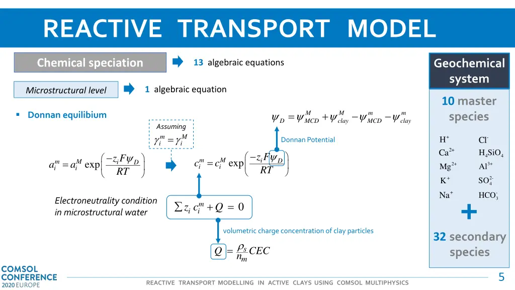 reactive transport model 2