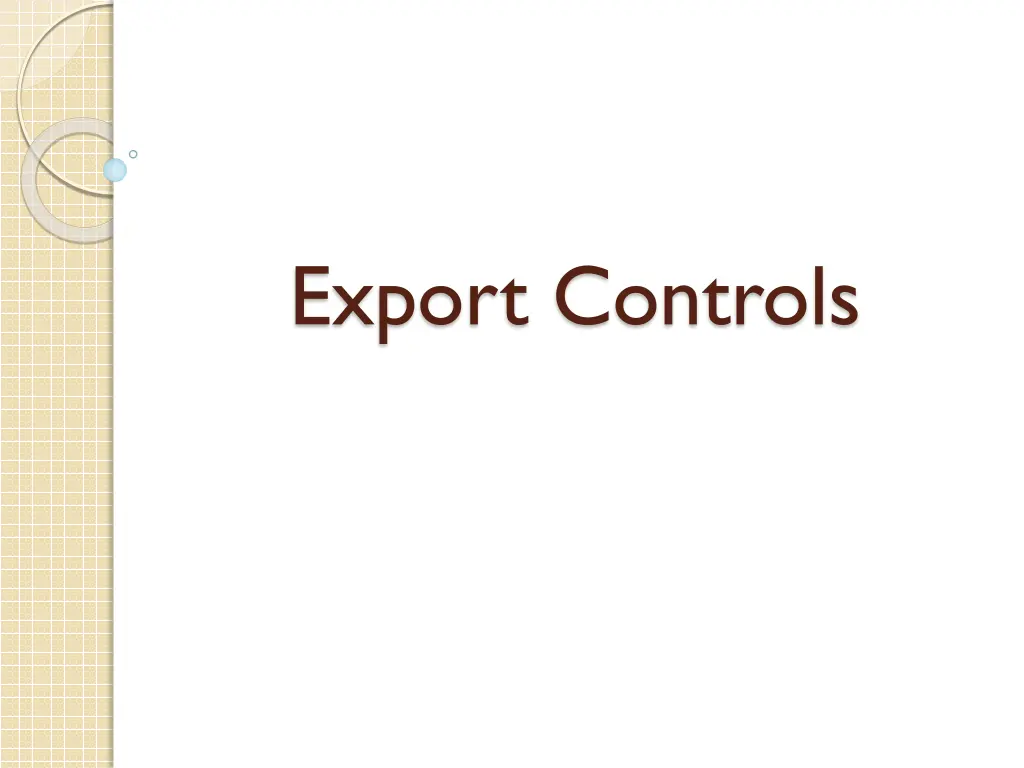 export controls