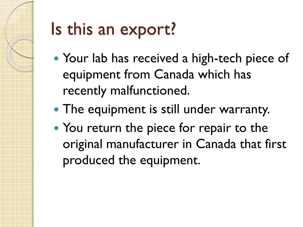 is this an export