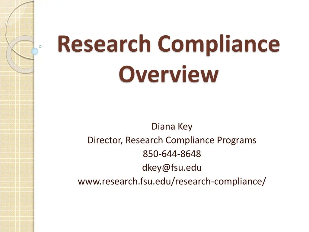 research compliance overview