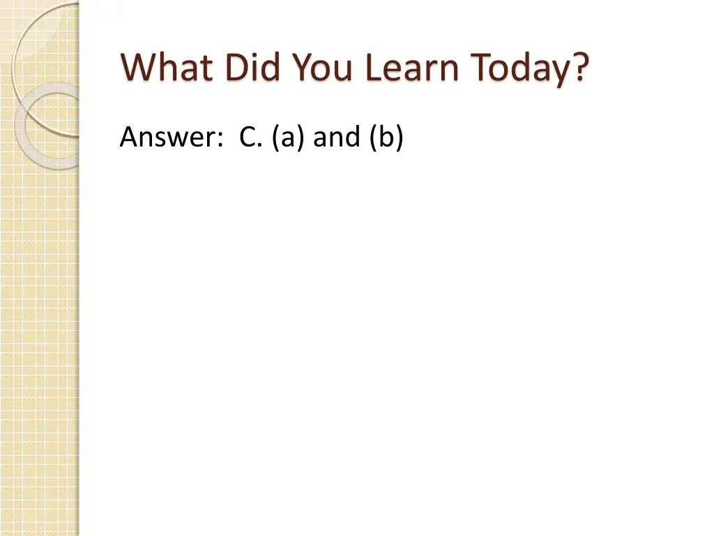 what did you learn today 3