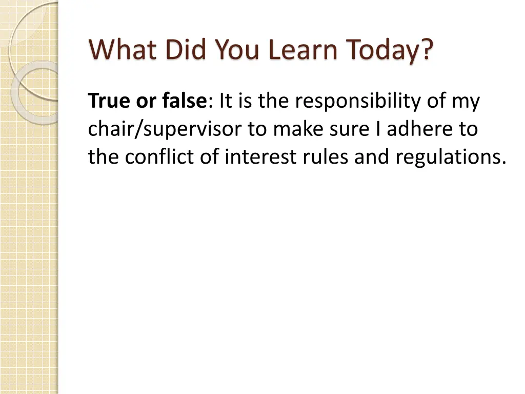 what did you learn today 4