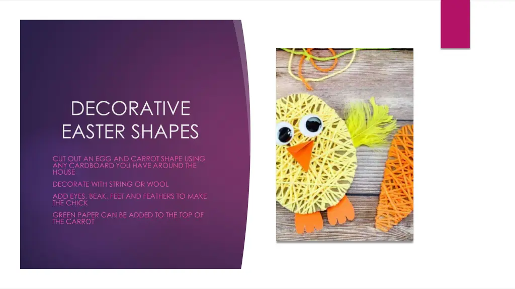 decorative easter shapes