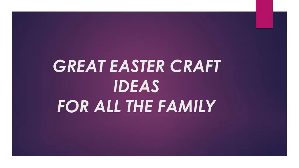 great easter craft ideas for all the family
