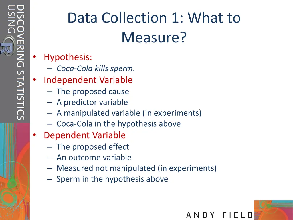 data collection 1 what to measure hypothesis coca