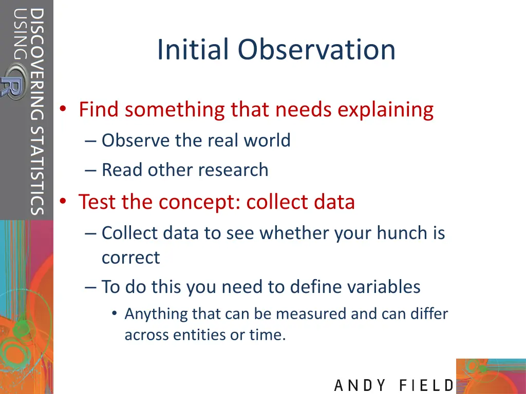 initial observation