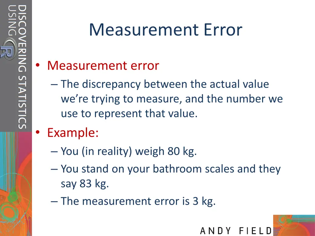 measurement error