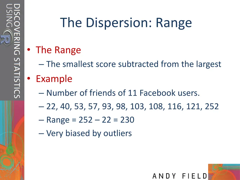 the dispersion range