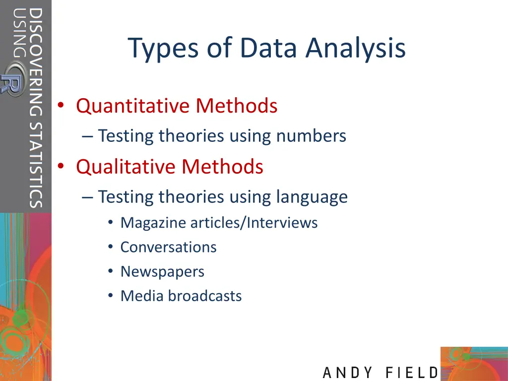 types of data analysis