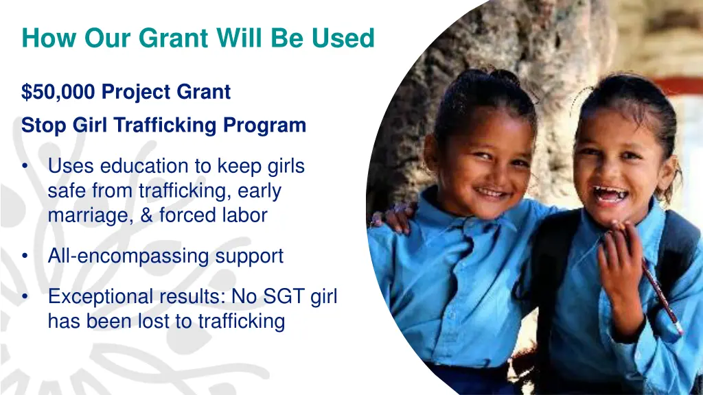 how our grant will be used
