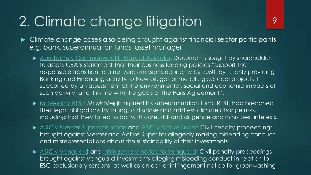 2 climate change litigation 3
