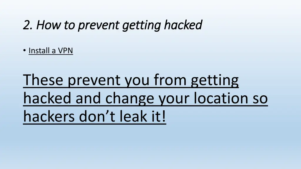 2 how to prevent getting hacked 2 how to prevent