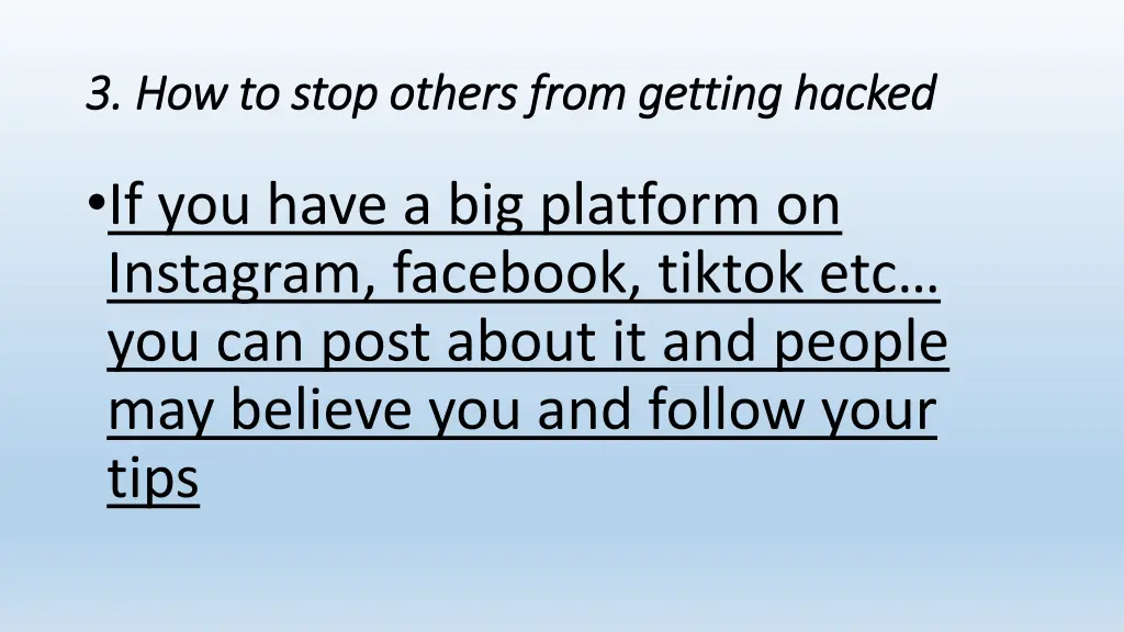 3 how to stop others from getting hacked