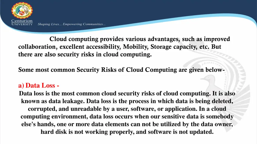 cloud computing provides various advantages such