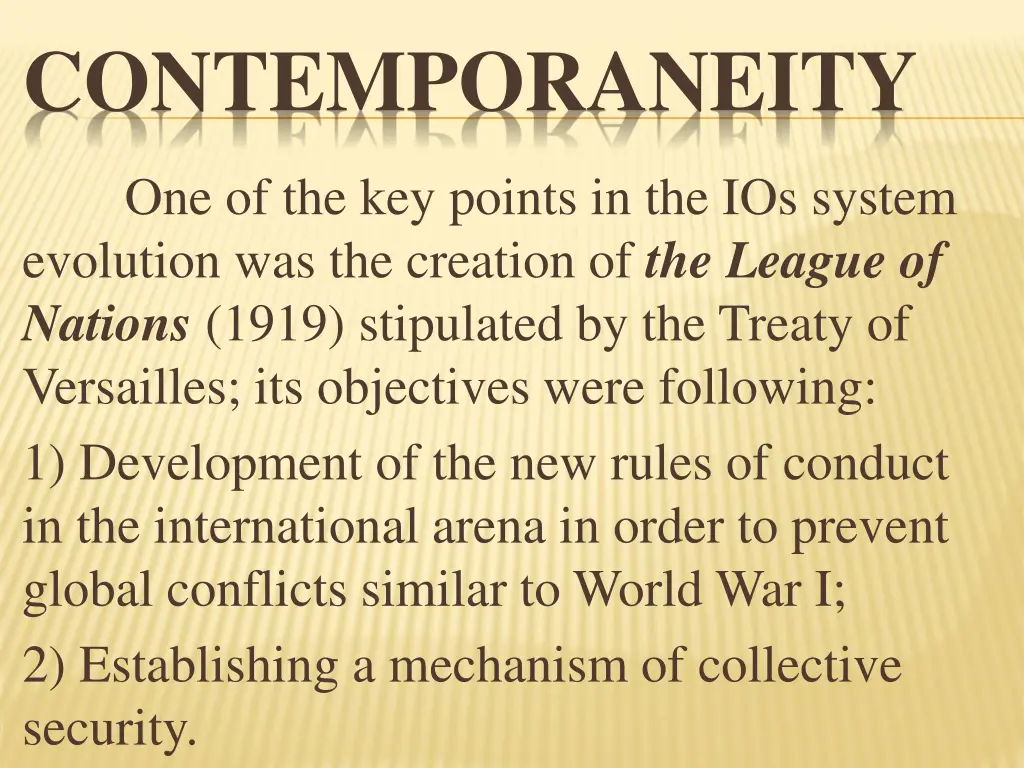 contemporaneity