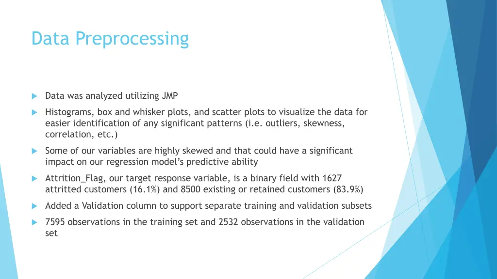 data preprocessing