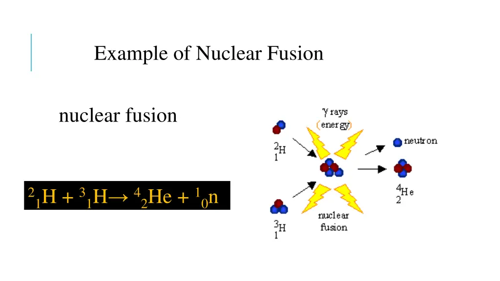 example of nuclear fusion