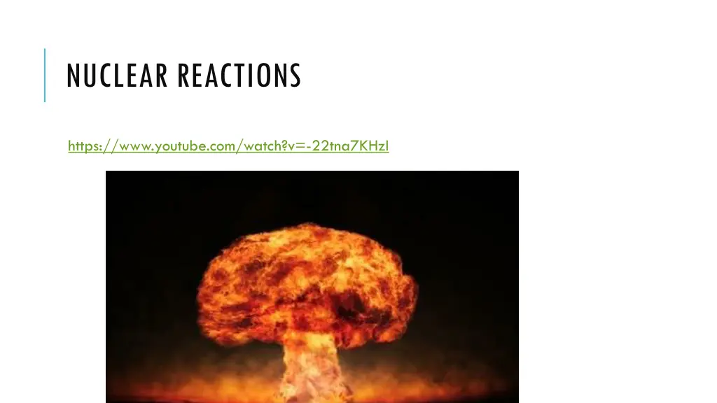 nuclear reactions