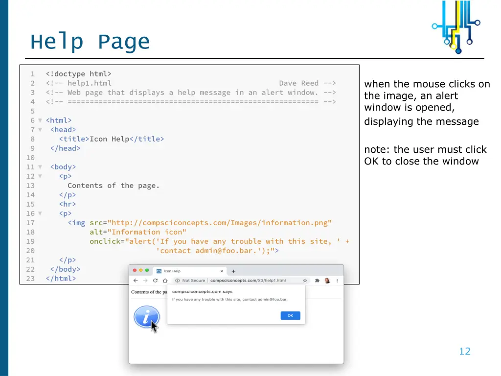 help page