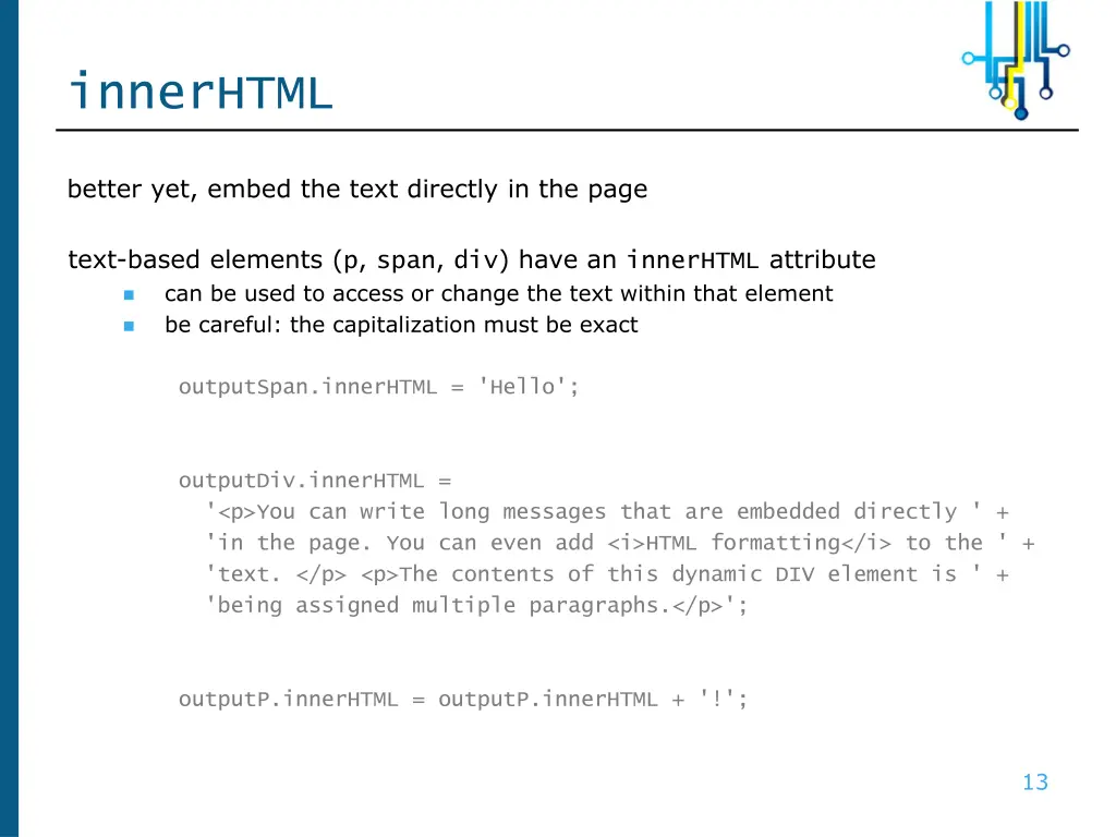 innerhtml