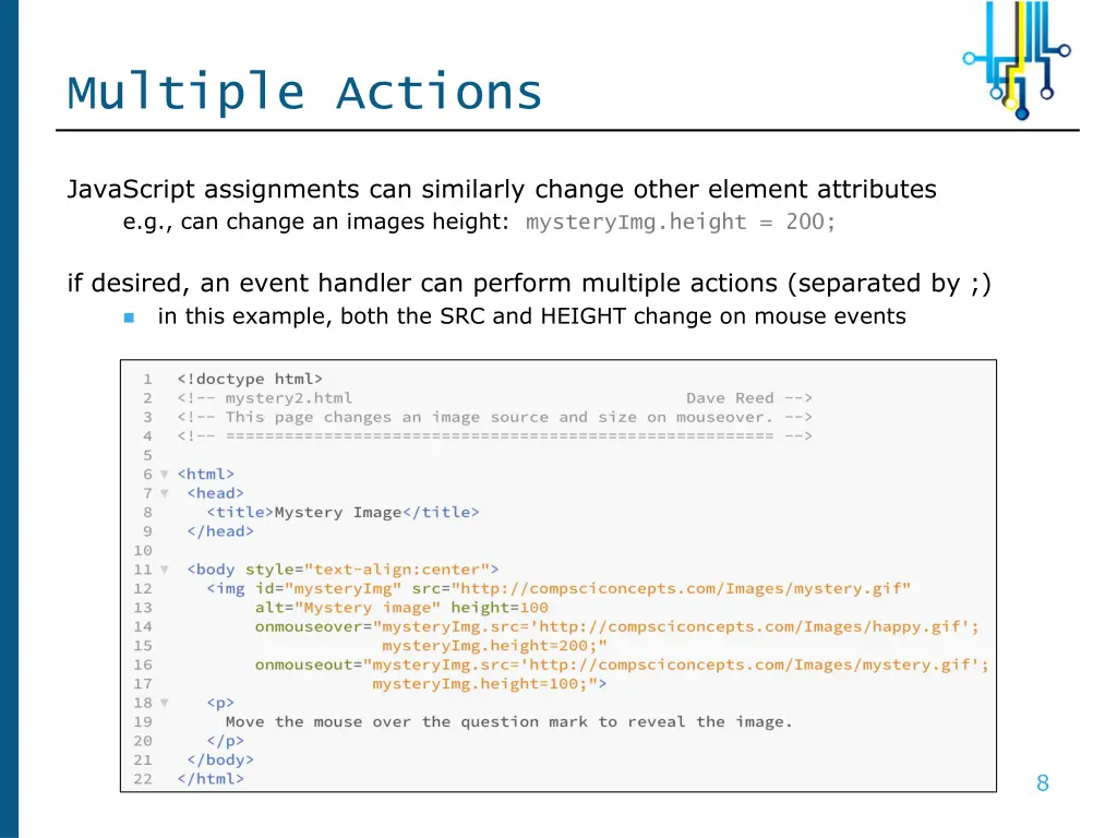 multiple actions