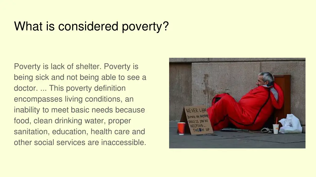 what is considered poverty