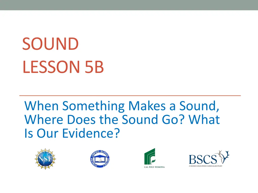 sound lesson 5b