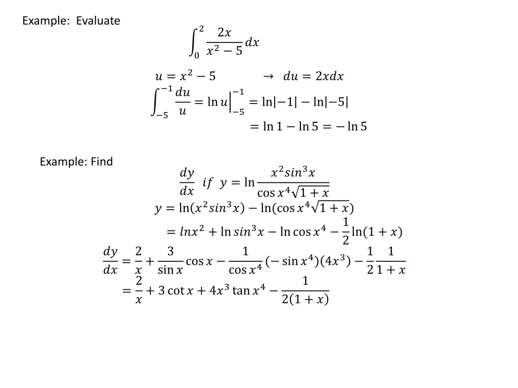 example evaluate