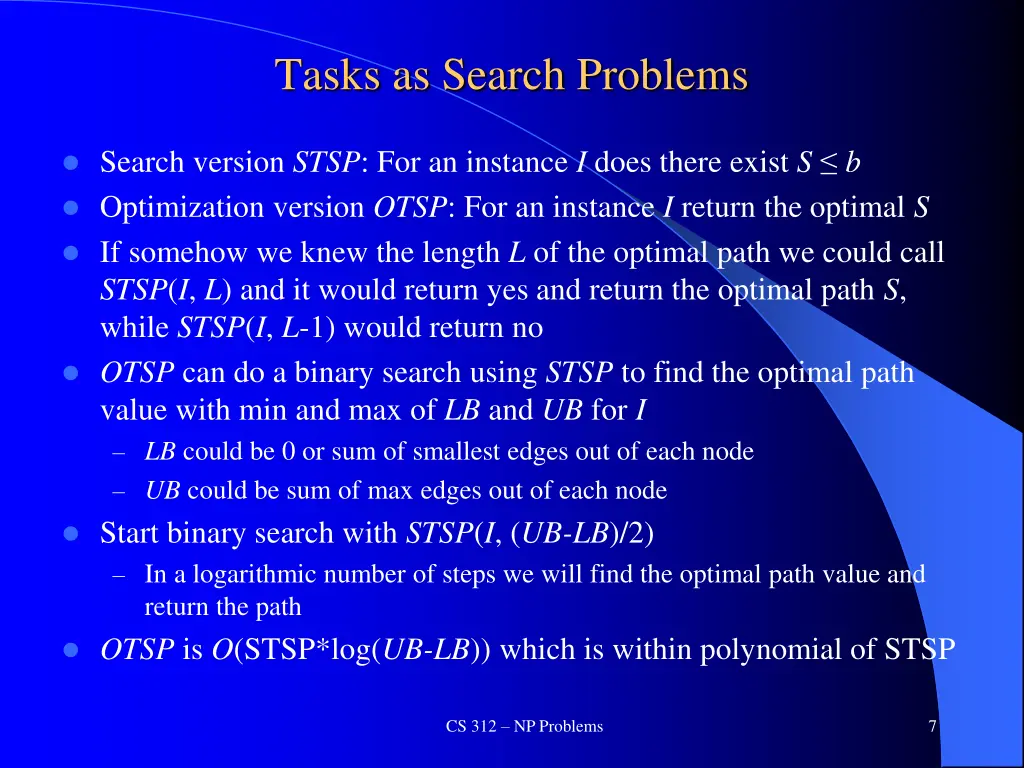 tasks as search problems 1