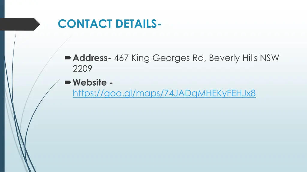 contact details