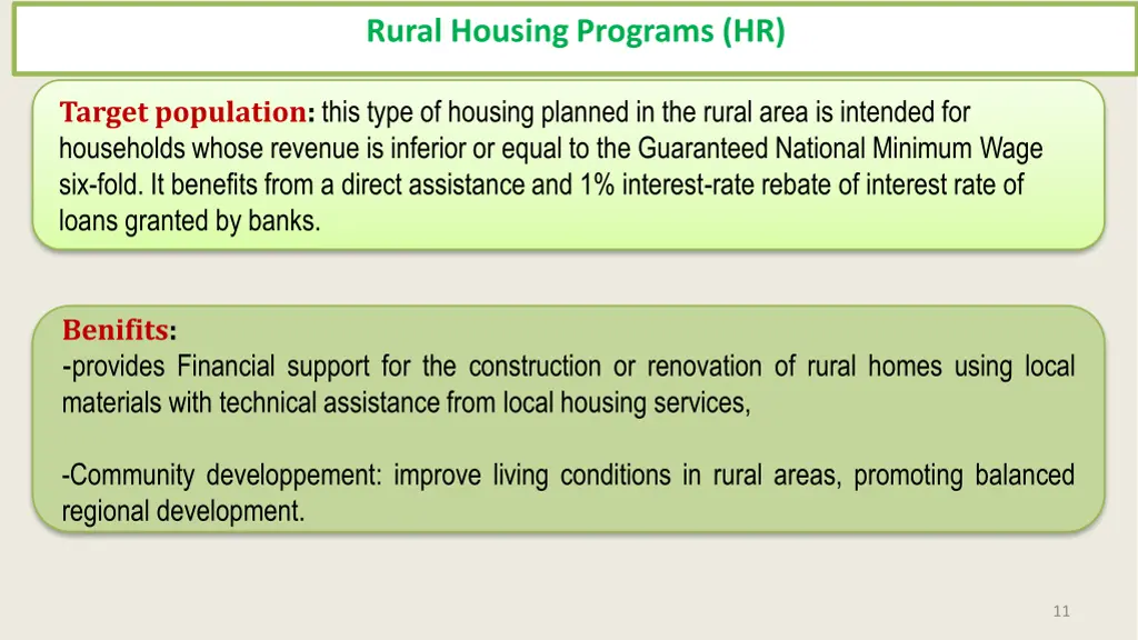 rural housing programs hr