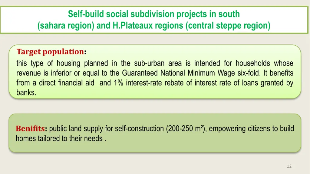 self build social subdivision projects in south