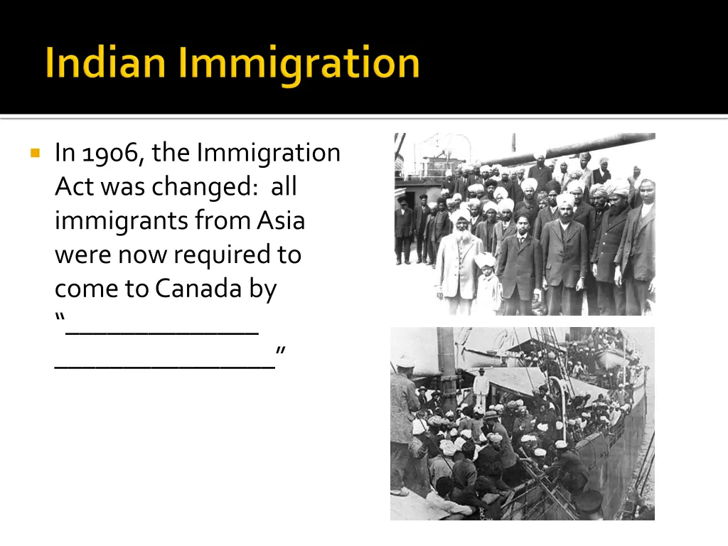 in 1906 the immigration act was changed