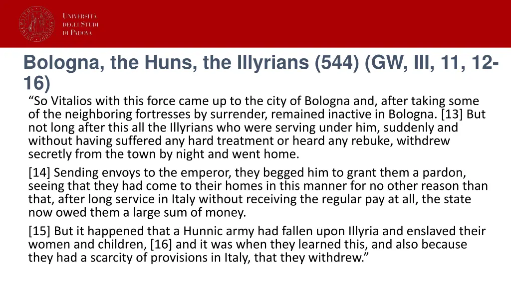 bologna the huns the illyrians