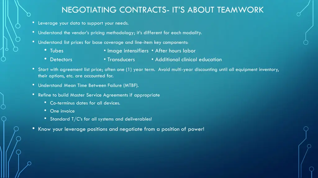 negotiating contracts it s about teamwork