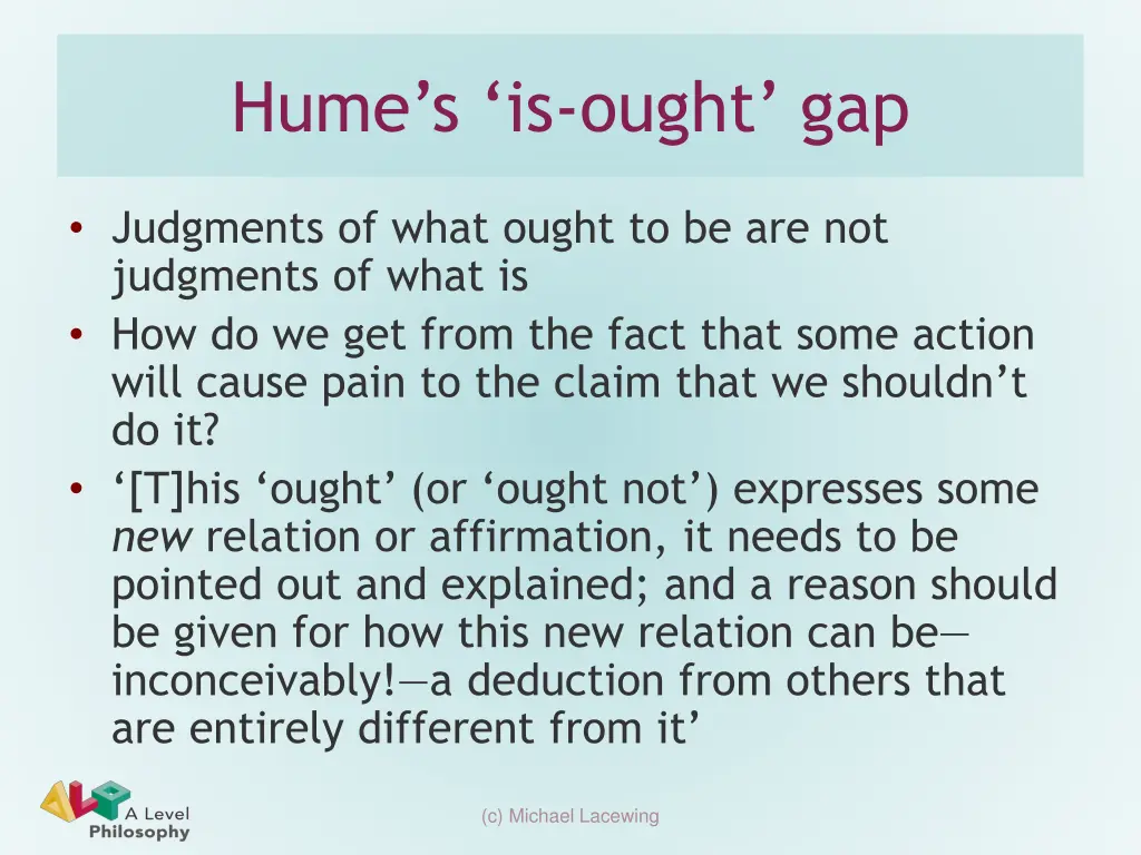 hume s is ought gap